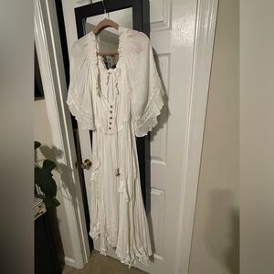 Free people flowy peasant dress